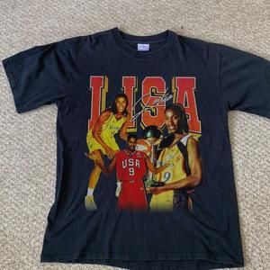 Lisa Leslie - Los Angeles Sparks - Wnba - Unisex Black T-Shirt